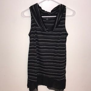 NWT French Laundry black cowl neck sleeveless blouse